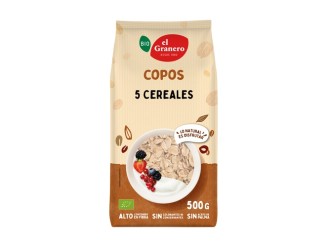 Copos 5 Cereales Bio 500gr - Deliciosos y saludables | El Granero