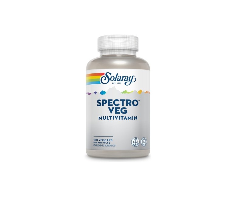 Spectro Veg Multi-vita-min 180 cápsulas vegetales Solaray