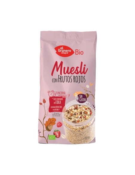 Muesli frutos rojos 375 g El Granero Integral